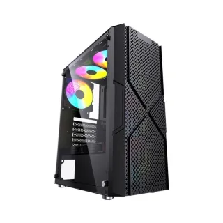 GameBooster GB-PW908B ATX Siyah Temperli Cam 4 RGB Fanlı Bilgisayar Kasası