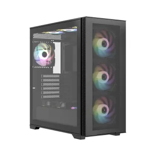 Gameforce Bigmesh E-ATX Siyah Temperli Cam 4 RGB Fanlı Bilgisayar Kasası