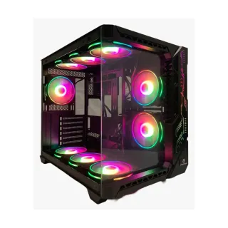 Gameforce Bree E-ATX Siyah Temperli Cam 9 ARGB Fanlı Bilgisayar Kasası
