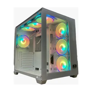 Gameforce Liquid Micro ATX Siyah Temperli Cam 6 RGB Fanlı Bilgisayar Kasası