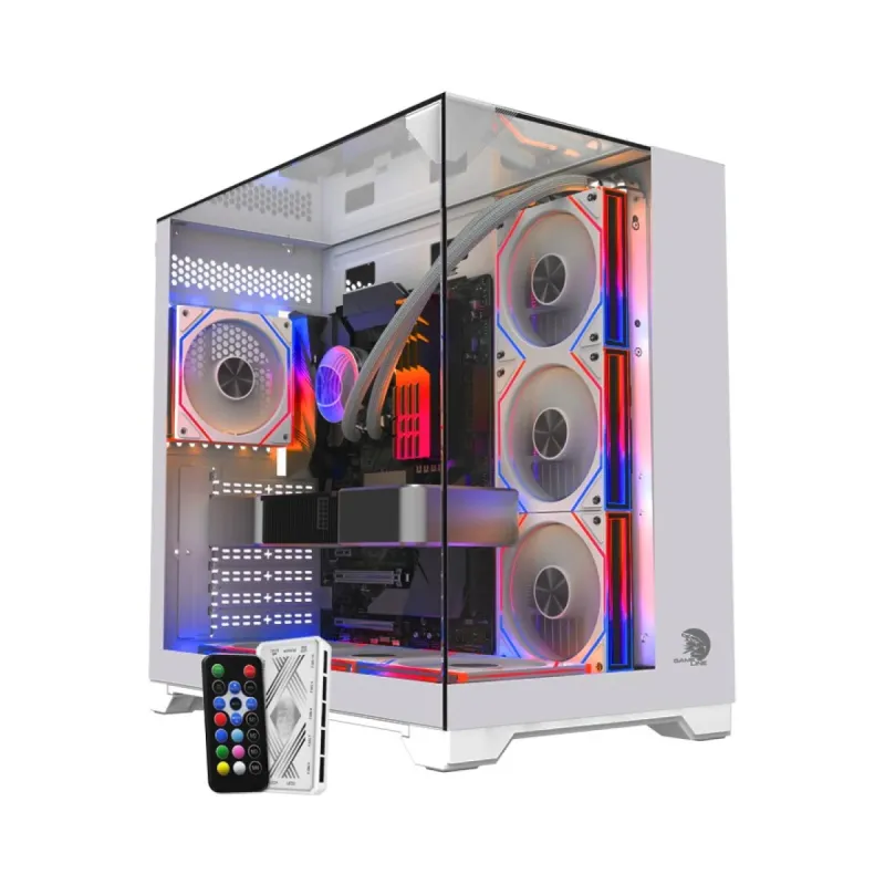 Gameline Carisma E-ATX Beyaz Temperli Cam 7 ARGB Fanlı Bilgisayar Kasası