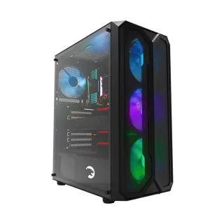 Gamepower Aura ATX Siyah Temperli Cam 4 ARGB Fanlı 500W PSU Bilgisayar Kasası