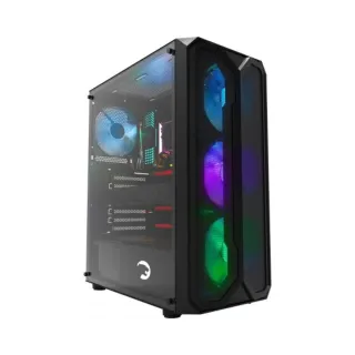 Gamepower Aura ATX Siyah Temperli Cam 4 ARGB Fanlı 550W PSU Bilgisayar Kasası
