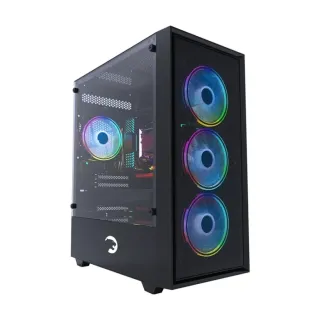 Gamepower Manta Micro ATX Siyah Temperli Cam 4 ARGB Fanlı Bilgisayar Kasası