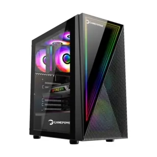 Gamepower Ravadin ATX Siyah Temperli Cam 3 ARGB Fanlı Bilgisayar Kasası