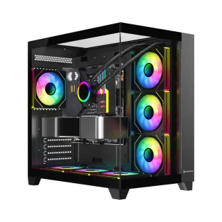 Gamepower Warcry TopGlass ATX Siyah Temperli Cam 4 ARGB Fanlı 750W PSU Bilgisayar Kasası