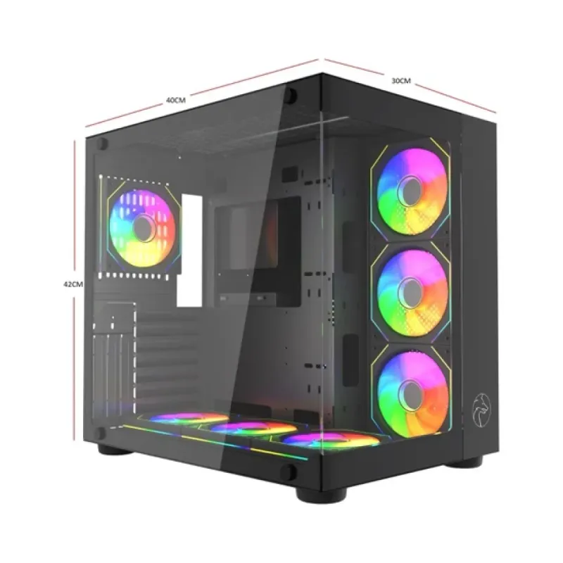 Gametech Prime V2 ATX Beyaz Temperli Cam 7 RGB Fanlı Bilgisayar Kasası