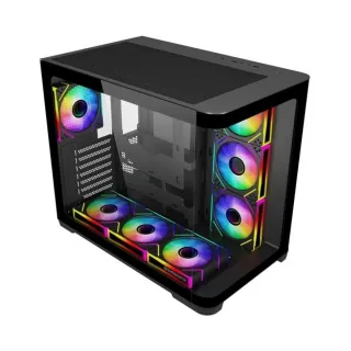 GameBooster GB-G2852B ATX Siyah Temperli Cam 7 ARGB Fanlı Bilgisayar Kasası