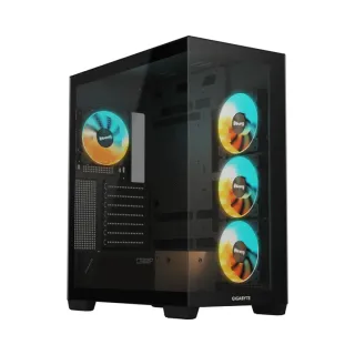 Gigabyte C500 Panoramic Stealth ATX Siyah Temperli Cam 4 ARGB Fanlı Bilgisayar Kasası