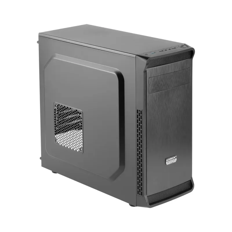 Green Oraman Plus ATX Siyah Temperli Cam 1 Fanlı 350W PSU Bilgisayar Kasası