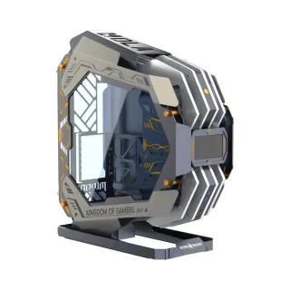 Hyper Rocket Mola E-ATX Gri Temperli Cam Fansız Bilgisayar Kasası