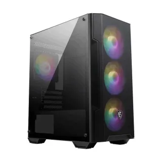 MSI MAG Forge M100A Micro ATX Siyah Temperli Cam 4 RGB Fanlı 500W PSU Bilgisayar Kasası