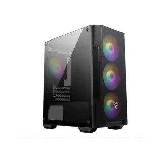 MSI MAG Forge M100A Micro ATX Siyah Temperli Cam 4 RGB Fanlı Bilgisayar Kasası