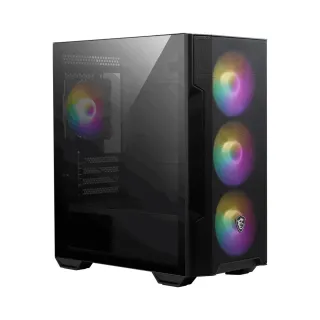 MSI MAG Forge M100R Micro ATX Siyah Temperli Cam 4 ARGB Fanlı Bilgisayar Kasası
