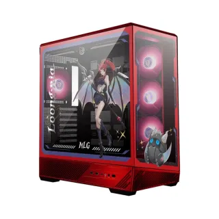 MSI MAG Pano 130R MLG Edition ATX Kırmızı Temperli Cam 4 ARGB Fanlı Bilgisayar Kasası