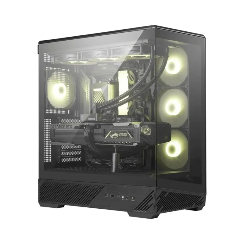 MSI MAG Pano 130R PZ ATX Siyah Temperli Cam 4 ARGB Fanlı Bilgisayar Kasası