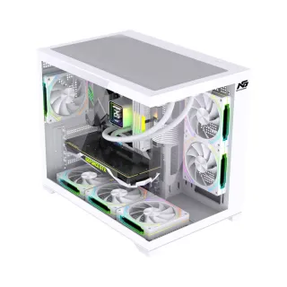 Next Gaming Orion Cube XL Micro ATX Beyaz 6 ARGB Fanlı 750W PSU Bilgisayar Kasası