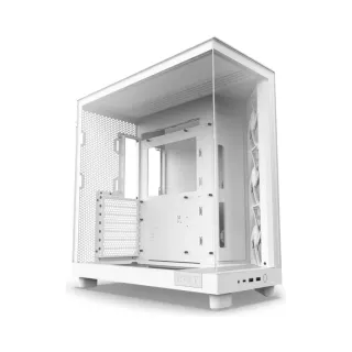 NZXT H6 Flow ATX Beyaz Temperli Cam 3 Fanlı Bilgisayar Kasası