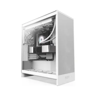 NZXT H7 Flow RGB E-ATX Beyaz Temperli Cam 3 RGB Fanlı Bilgisayar Kasası