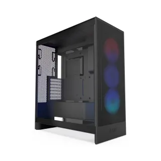 NZXT H7 Flow RGB E-ATX Siyah Temperli Cam 3 RGB Fanlı Bilgisayar Kasası