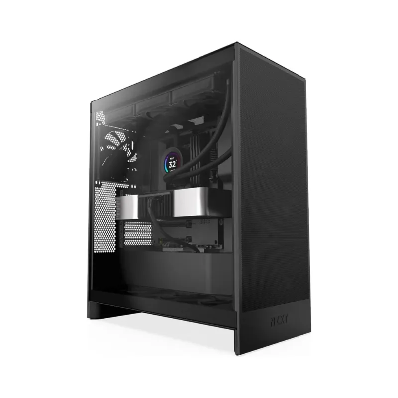 NZXT H7 Flow E-ATX Siyah Temperli Cam 3 Fanlı Bilgisayar Kasası