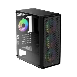 Ocypus Gamma C50 ARGB ATX Siyah Temperli Cam 4 ARGB Fanlı 650W PSU Bilgisayar Kasası
