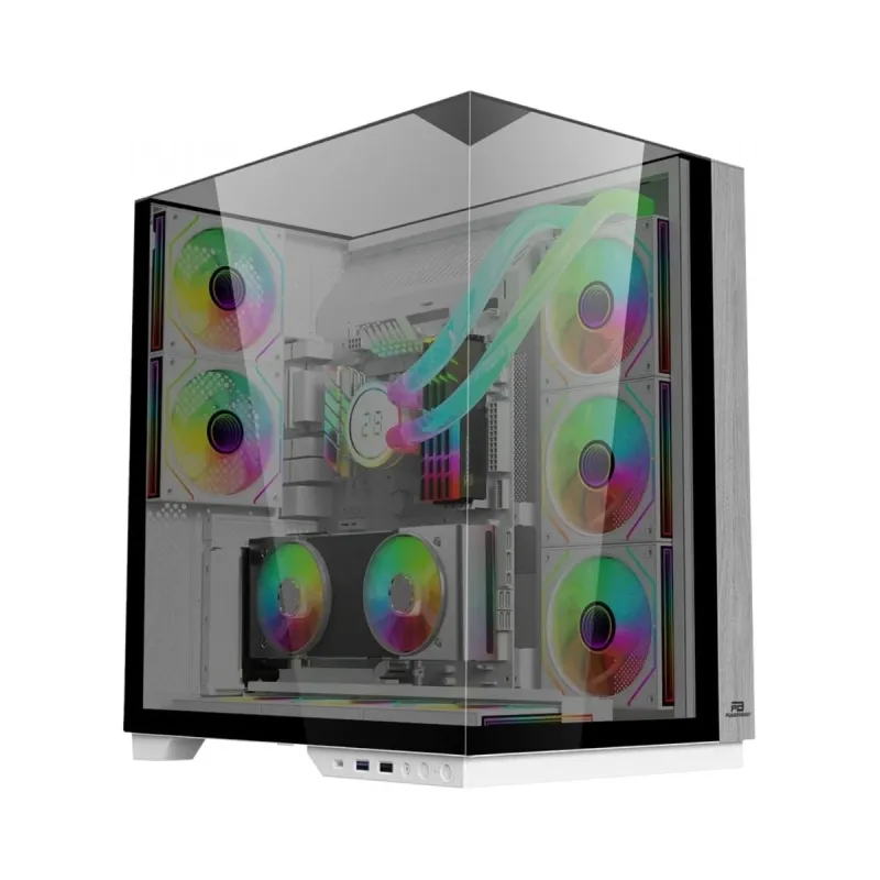 PowerBoost Eclipse ATX Temperli Cam 8 ARGB Fanlı JBST-PBA100W Bilgisayar Kasası