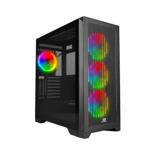 PowerBoost VK-G4306S ATX Siyah Temperli Cam 4 ARGB Fanlı Bilgisayar Kasası