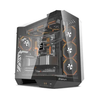 Quantum Gaming Proxima E-ATX Siyah Temperli Cam 4 ARGB Fanlı 850W PSU Bilgisayar Kasası