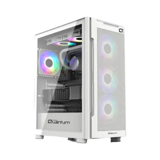 Quantum Gaming Snapfire ATX Beyaz Temperli Cam 4 Fanlı 650W PSU Bilgisayar Kasası