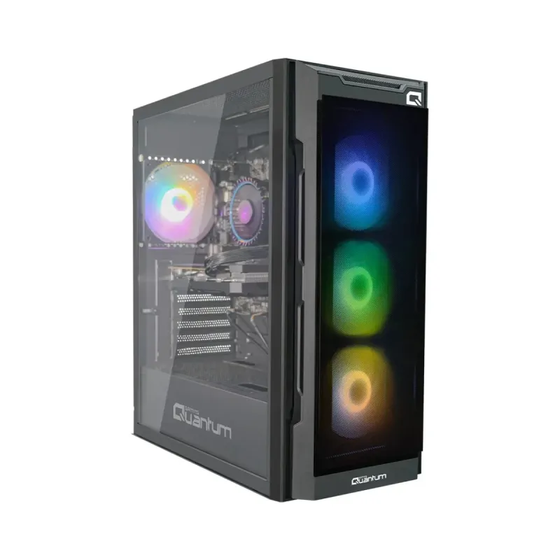 Quantum Gaming Snapfire Dark Gray ATX Siyah 4 Fanlı 650W PSU Bilgisayar Kasası