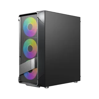 Rampage Blade ATX Siyah Temperli Cam 4 RGB Fanlı 600W PSU Bilgisayar Kasası