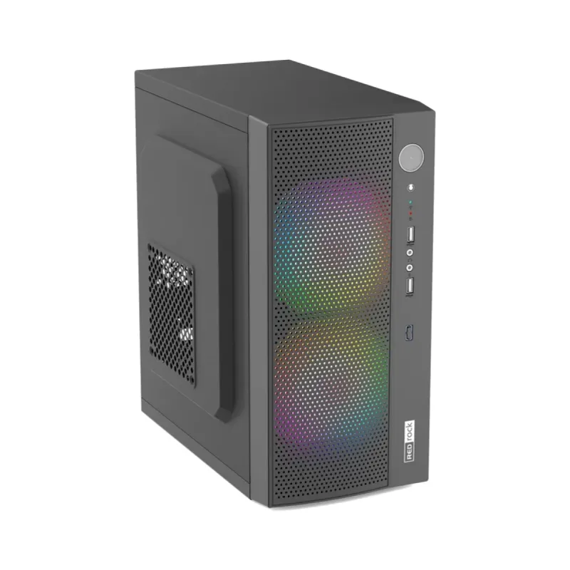 Redrock M317 BB Micro ATX Siyah Fansız 300W PSU Bilgisayar Kasası