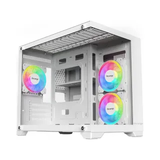 Revenge Nova Micro ATX Beyaz Temperli Cam 3 RGB Fanlı Bilgisayar Kasası