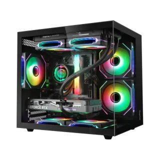 Segotep Brave W1 Micro ATX Siyah Temperli Cam 3 RGB Fanlı 750W PSU Bilgisayar Kasası