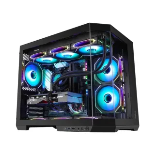 Segotep Lumi 3T Micro ATX Siyah Temperli Cam 6 ARGB Fanlı 750W PSU Bilgisayar Kasası