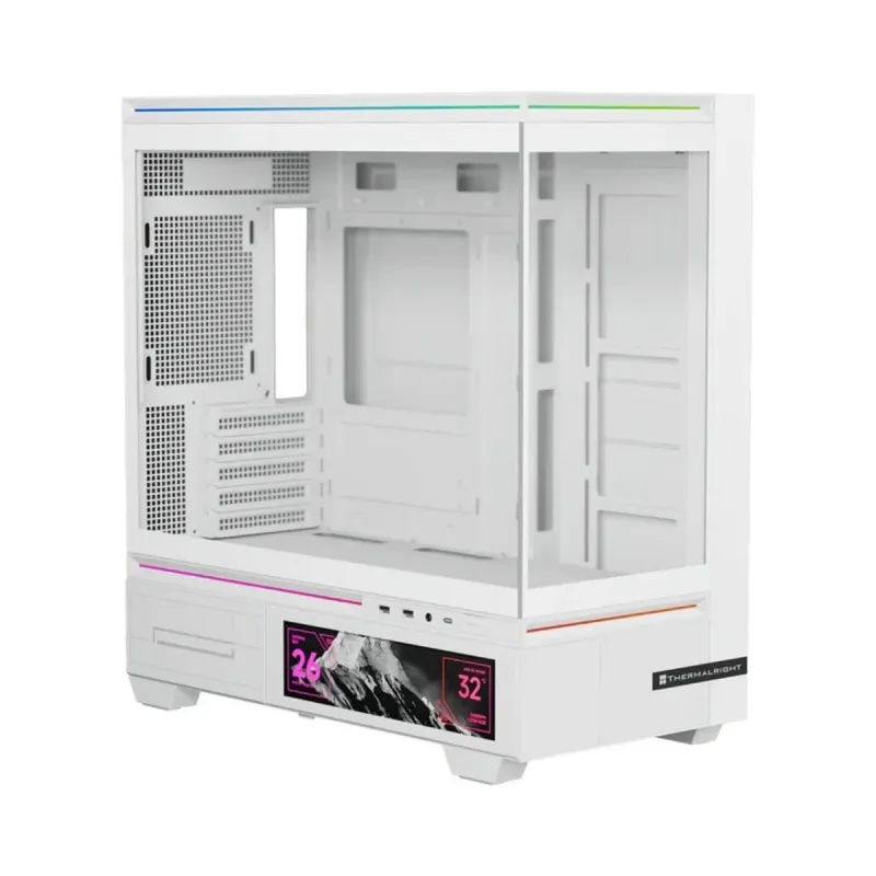 Thermalright TL-M10 Vision Micro ATX Beyaz Temperli Cam Fansız Bilgisayar Kasası