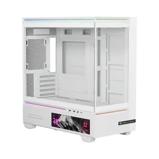 Thermalright TL-M10 Vision Micro ATX Beyaz Temperli Cam Fansız Bilgisayar Kasası