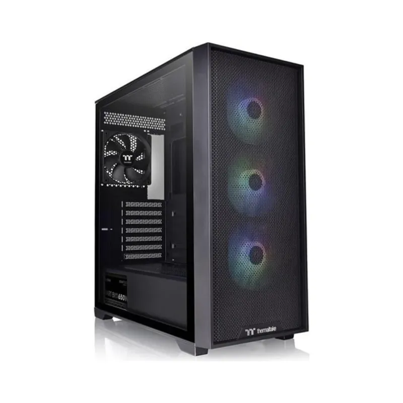 Thermaltake H390 TG E-ATX Siyah Temperli Cam 4 ARGB Fanlı 650W PSU Bilgisayar Kasası