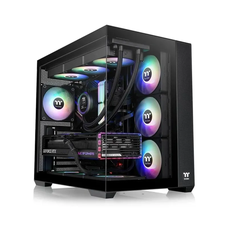 Thermaltake View 380 ARGB ATX Siyah Temperli Cam 4 ARGB Fanlı Bilgisayar Kasası