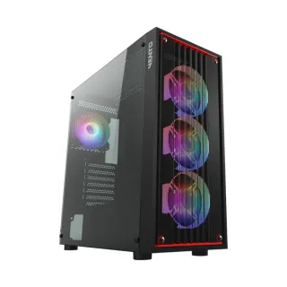 Vento VG22AL E-ATX Siyah Temperli Cam 4 Rainbow Fanlı 750W PSU Bilgisayar Kasası