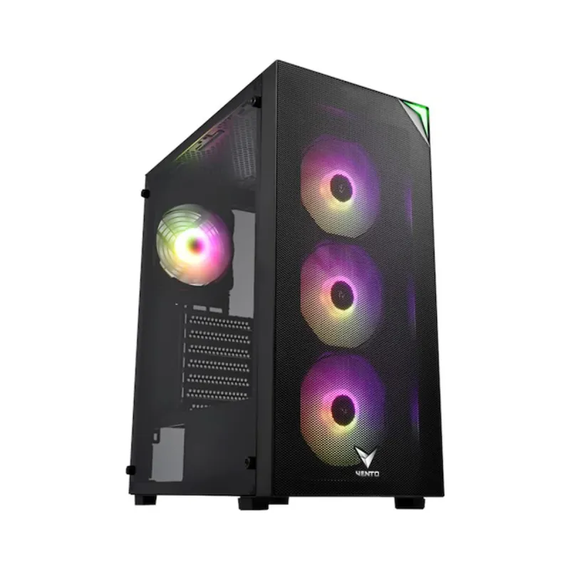 Vento VG4200S E-ATX Siyah Temperli Cam 4 RGB Fanlı 850W PSU Bilgisayar Kasası