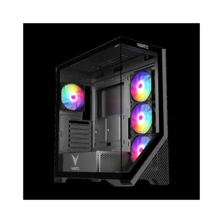 Vento VG4202FL ATX Siyah Temperli Cam 4 RGB Fanlı 750W PSU Bilgisayar Kasası