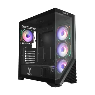 Vento VG4202FLA E-ATX Siyah Temperli Cam 4 ARGB Fanlı 750W PSU Bilgisayar Kasası