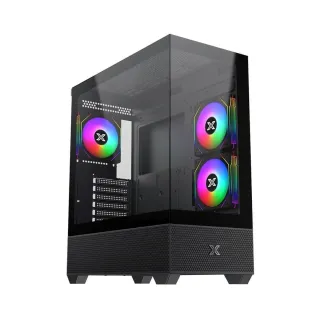Xigmatek Alphard E-ATX Siyah Temperli Cam 3 RGB Fanlı 750W PSU Bilgisayar Kasası