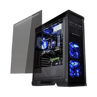 Xigmatek Frontliner ATX Siyah Temperli Cam 3 Mavi LED Fanlı 600W PSU Bilgisayar Kasası
