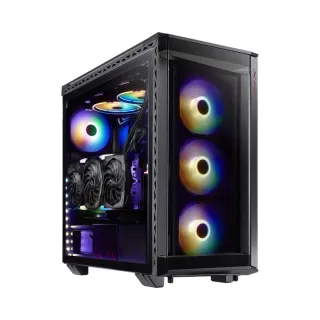 XPG Battlecruiser E-ATX Siyah Temperli Cam 4 ARGB Fanlı Bilgisayar Kasası