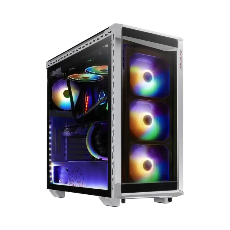 XPG Battlecruiser E-ATX Beyaz Temperli Cam 4 ARGB Fanlı Bilgisayar Kasası