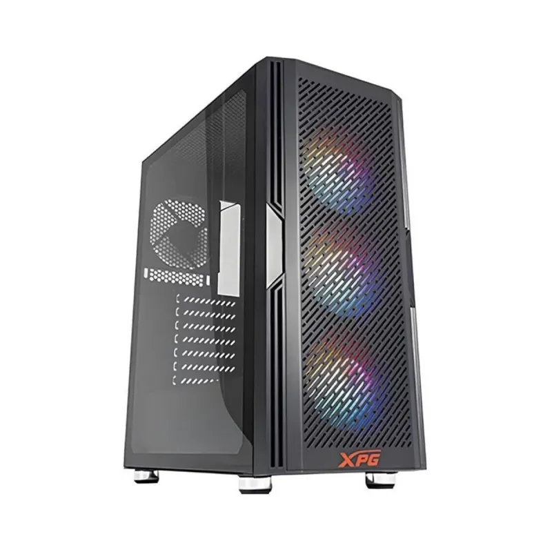 XPG K Mesh E-ATX Siyah Temperli Cam 4 Rainbow Fanlı 750W PSU Bilgisayar Kasası