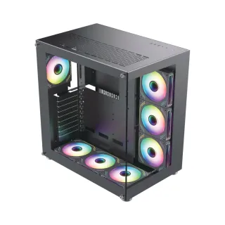 Zoko King ATX Siyah Temperli Cam 7 ARGB Fanlı Bilgisayar Kasası